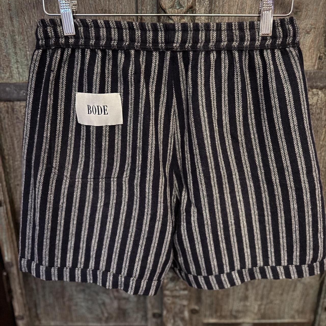 Bode Vally Stripe Shorts in Navy, Green, Gray Size US 32 / EU 48 - 4 Thumbnail