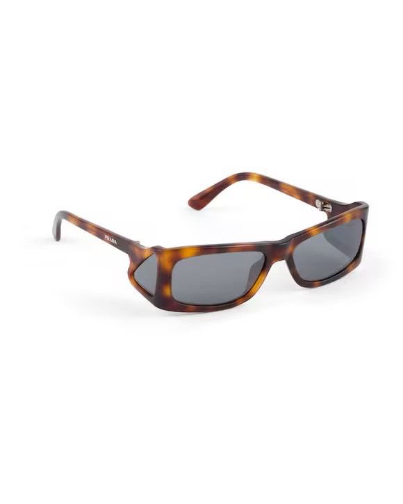 Prada Prada Runway SPRB03 Sunglasses Side Lenses Tortoise Shell Size ONE SIZE - 1 Thumbnail