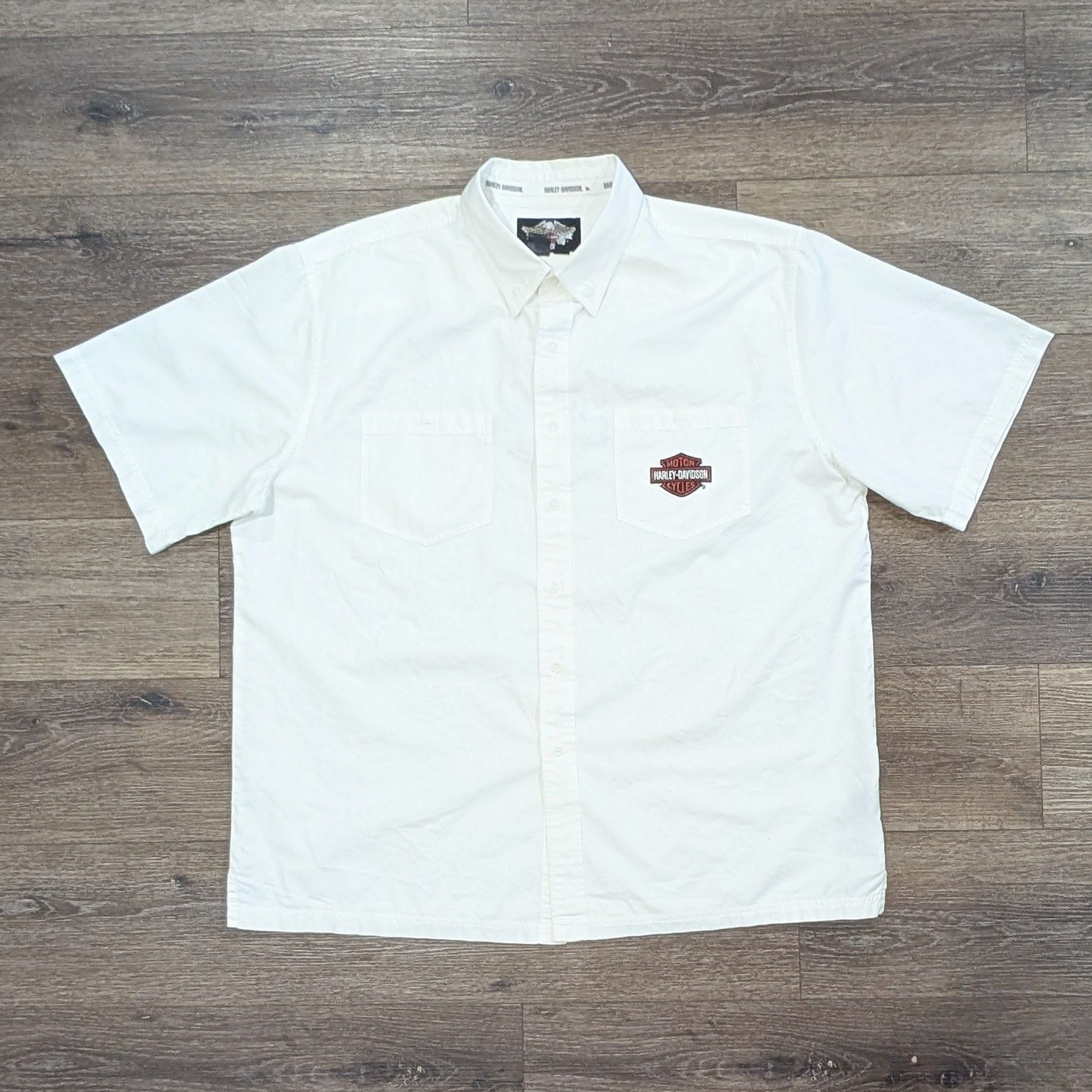 Harley Davidson Vintage Harley Davidson Motorcycles flames button up shirt Size US XXL / EU 58 / 5 - 4 Thumbnail