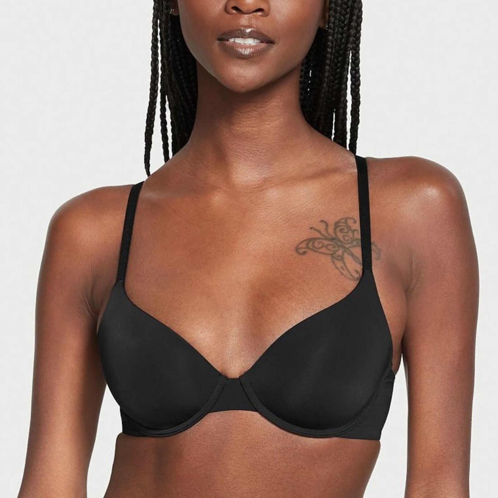 Victoria's Secret VICTORIA'S SECRET Black Lightly Lined Push-Up Bra Sz 34B Size ONE SIZE - 1 Thumbnail