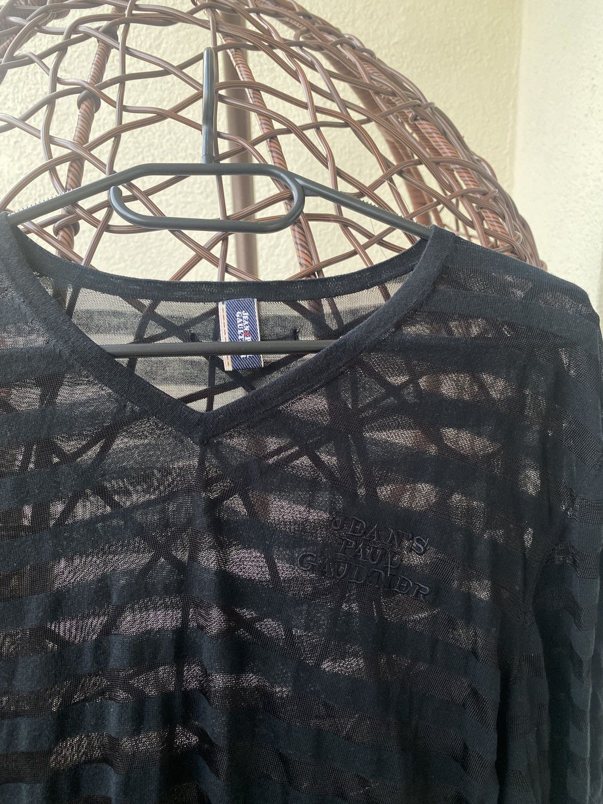 Jean Paul Gaultier Luxury jean paul gaultier transparent with logo on chest Size L / US 10 / IT 46 - 7 Thumbnail