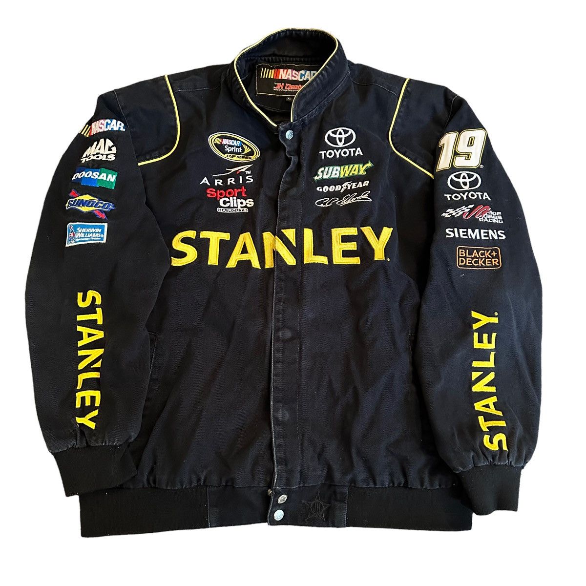 Vintage Vintage Carl Edwards Stanley Racing Nascar button up Jacket ...