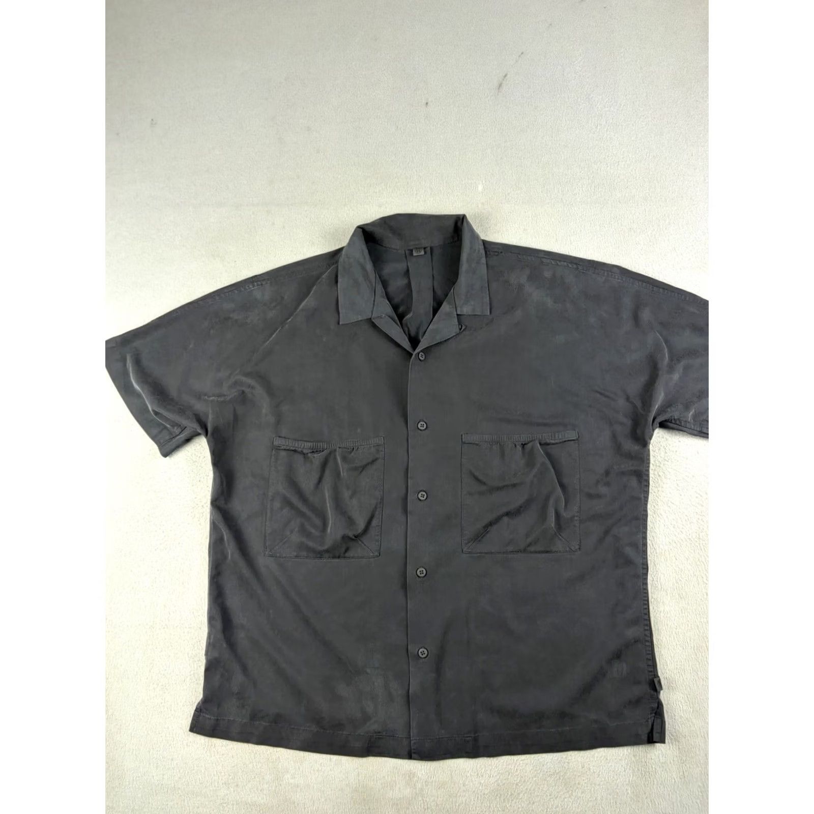 Lululemon Lululemon Shirt Men’s Large Black Loop Camp Collar Button Up Short Sleeve Relaxed Fit Regular Size L Mens Size US L / EU 52-54 / 3 - 2 Thumbnail