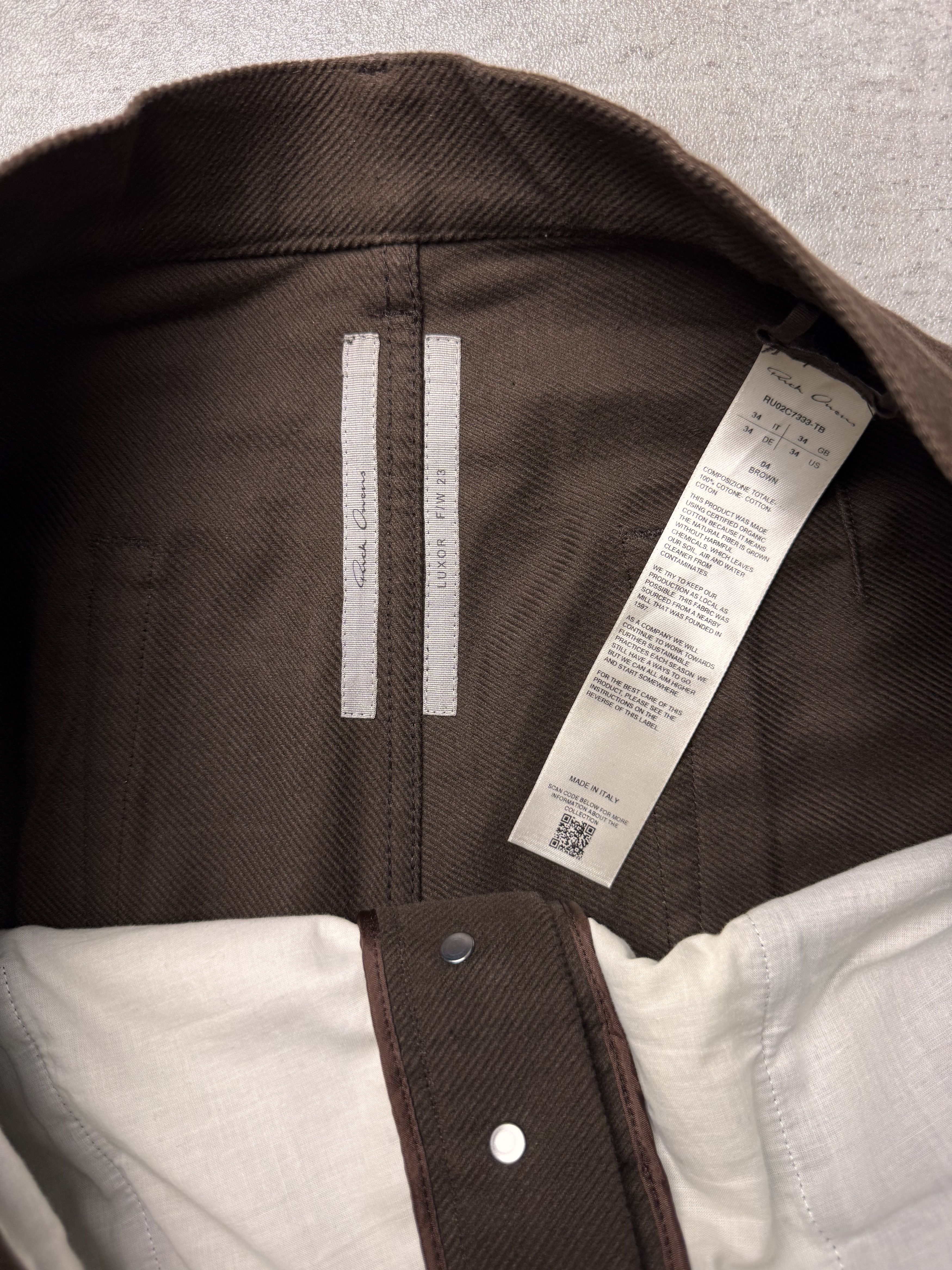 Rick Owens RICK OWENS FW23 Luxor Geth Jeans in Brown Denim Size 34 Size US 34 / EU 50 - 9 Thumbnail