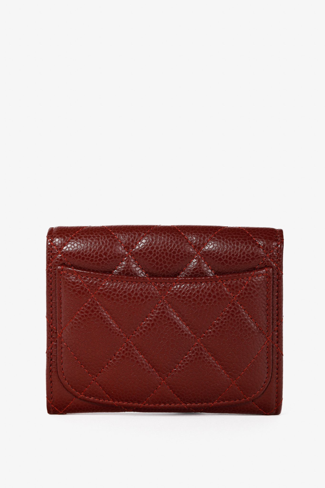 Chanel Chanel Red Caviar Leather Quilted Card Holder Size ONE SIZE - 4 Thumbnail