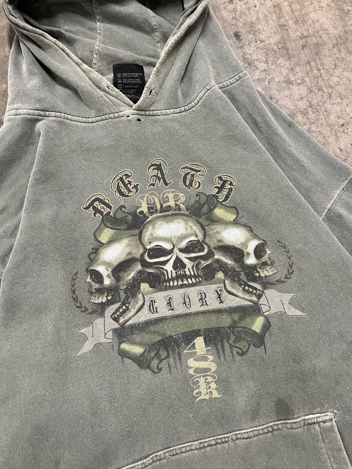 Vintage Y2k top heavy grunge hoodie skater streetwear hype rare Size US L / EU 52-54 / 3 - 7 Thumbnail