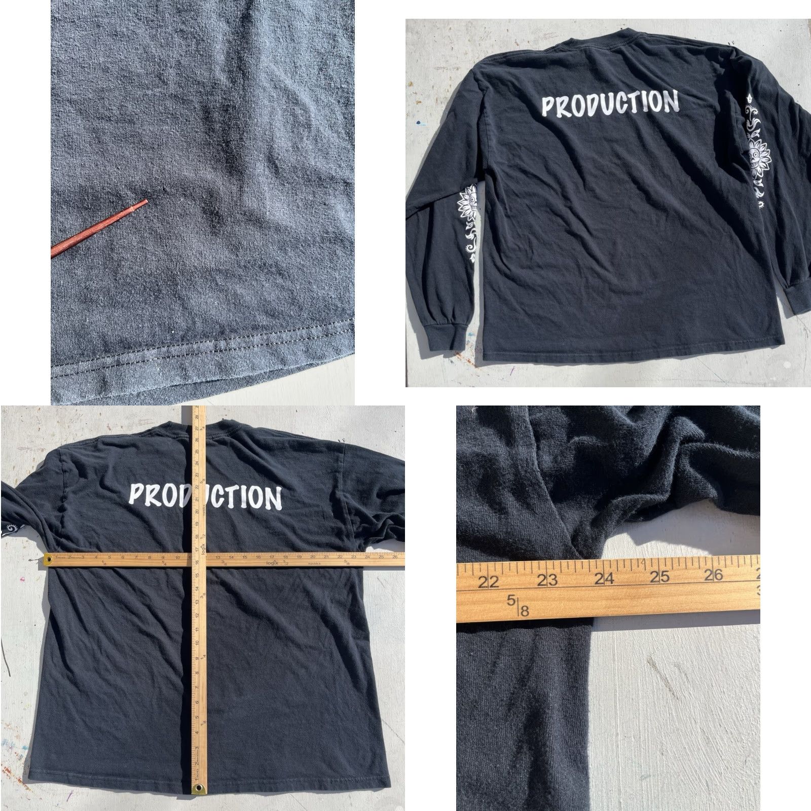 Vintage VINTAGE House of Blues T-Shirt Black Logo Long Sleeve XL Production Staff Rock HOB Men’s Shirt Size US XL / EU 56 / 4 - 8 Thumbnail
