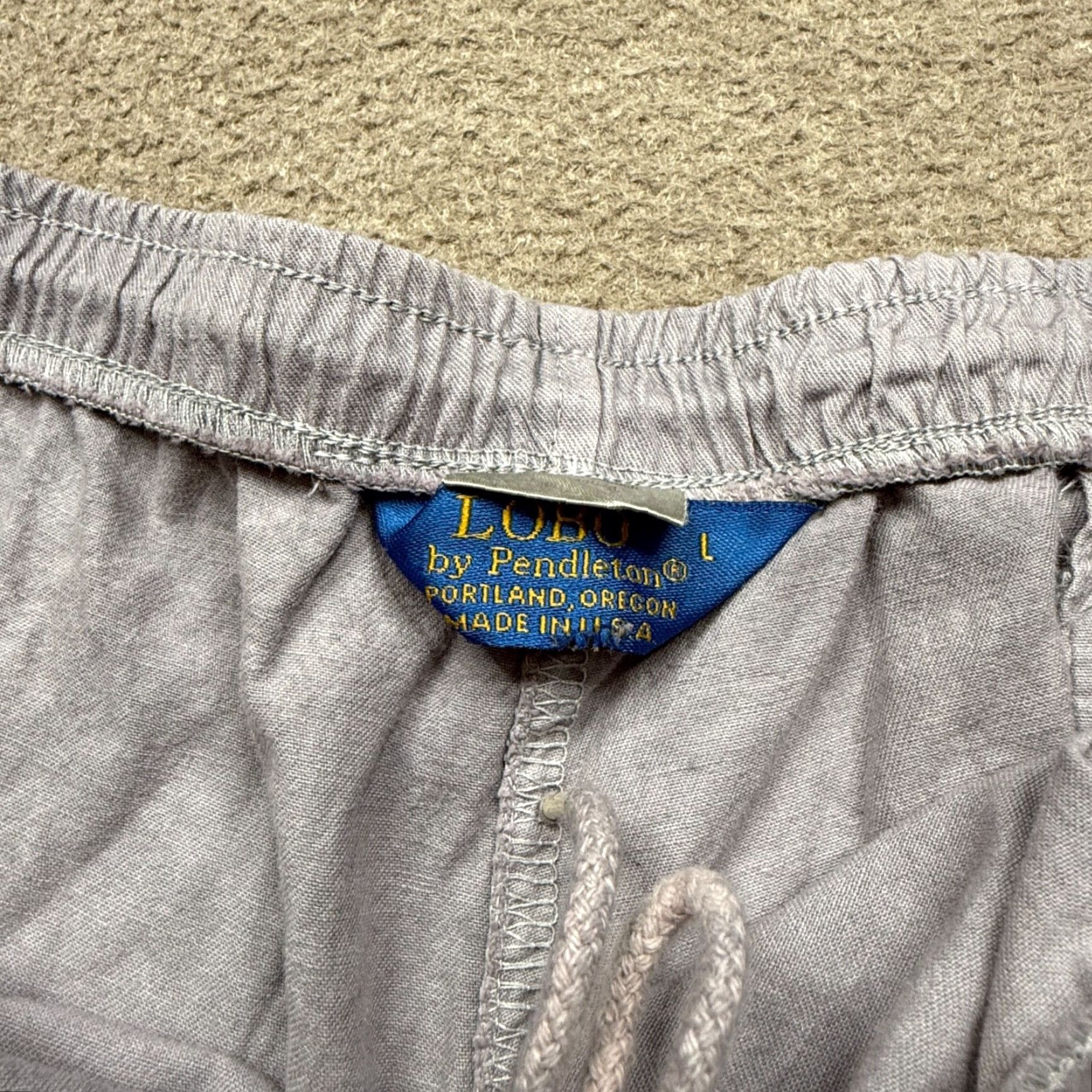 Pendleton Vintage Pendleton Lobo Shorts Women's L Blue Narrow Drawstring Bermuda 80s Comfortable Slashed Pockets Cotton 100% Size 36" / US 14 / IT 50 - 3 Thumbnail