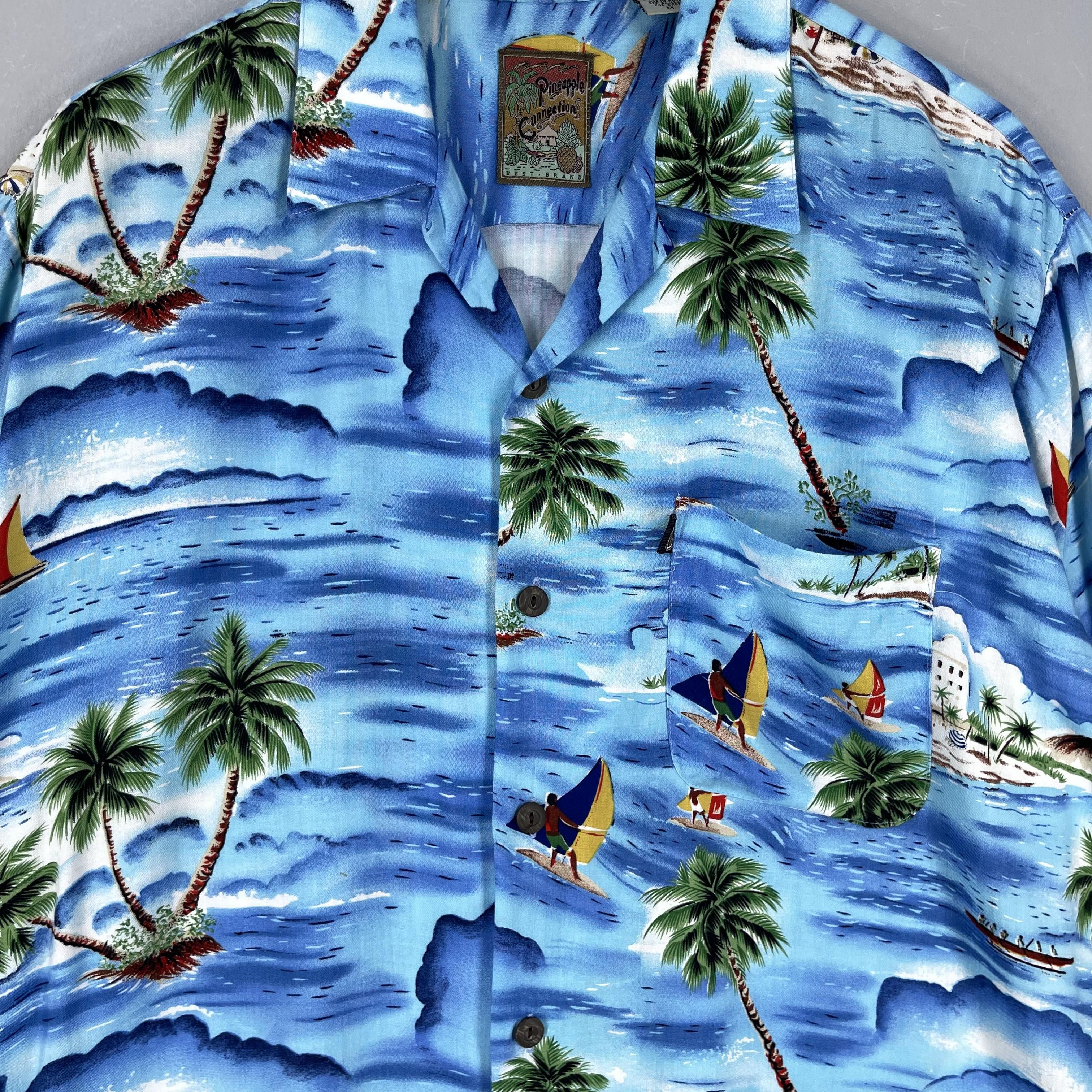 Vintage Vintage Island Beach Surfing Motive Hawaii Button Up Size US M / EU 48-50 / 2 - 2 Thumbnail