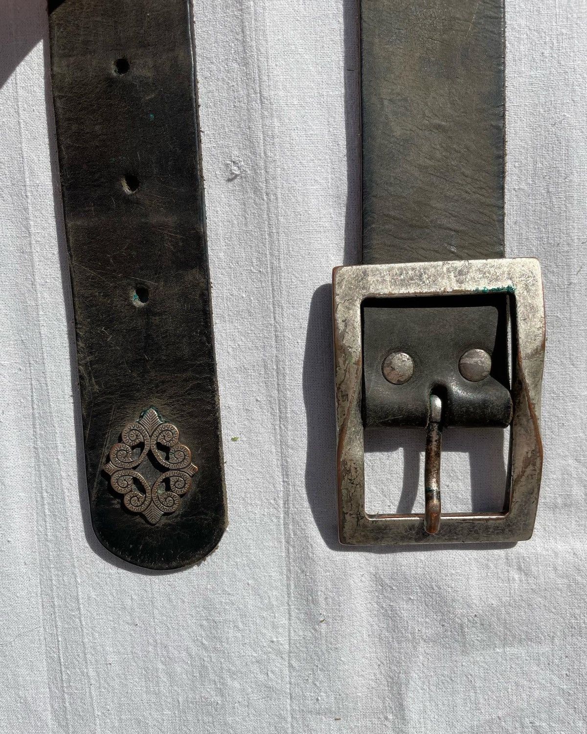 Leather Vintage Marithusli Leather Belt Size ONE SIZE - 2 Thumbnail