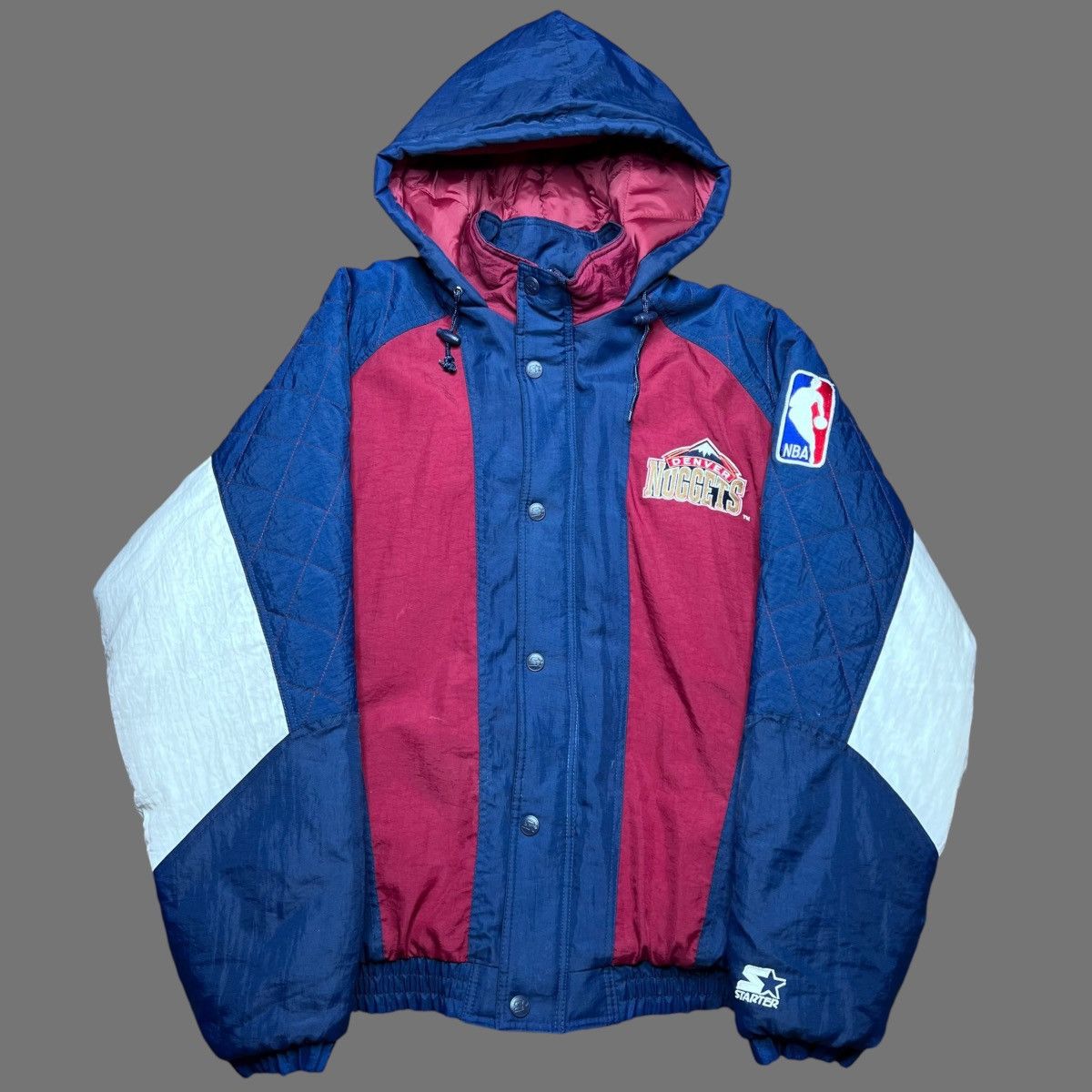 Reversible NBA Puffer Jacket Coat Denver store Nuggets