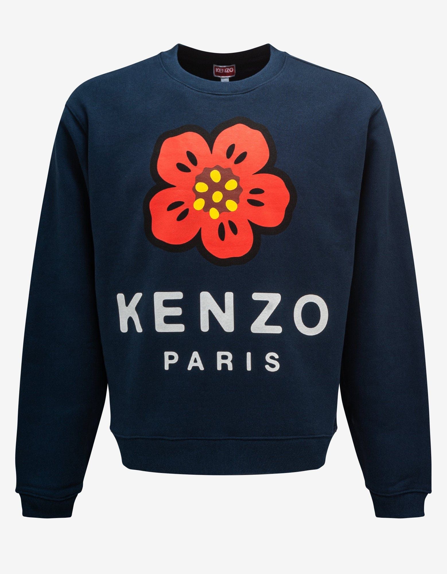 image of Kenzo Blue Boke Flower Sweatshirt, Men's (Size XL)