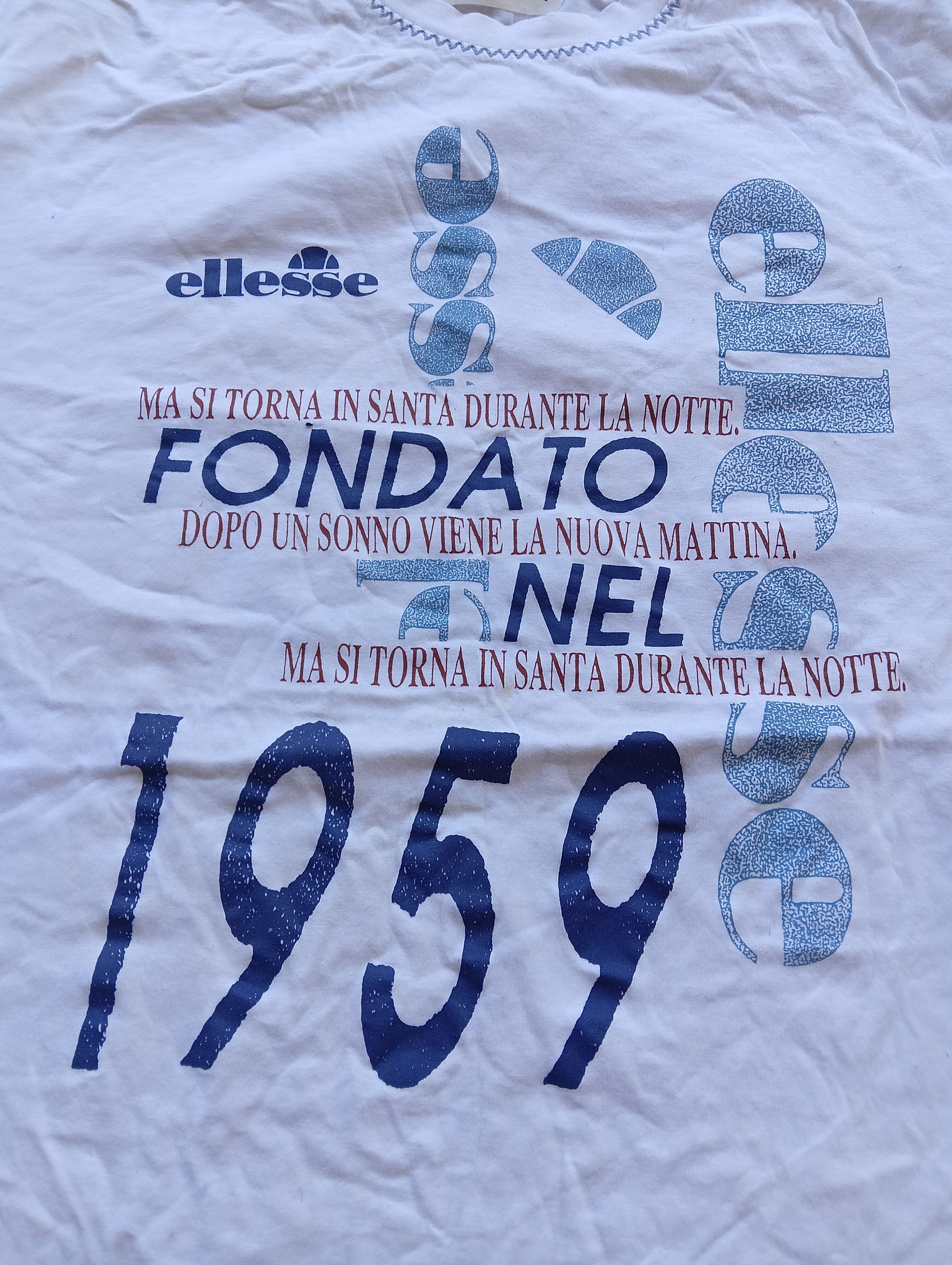 Ellesse VINTAGE ellesse tshirt fondato nel 1959 Size US L / EU 52-54 / 3 - 1 Thumbnail