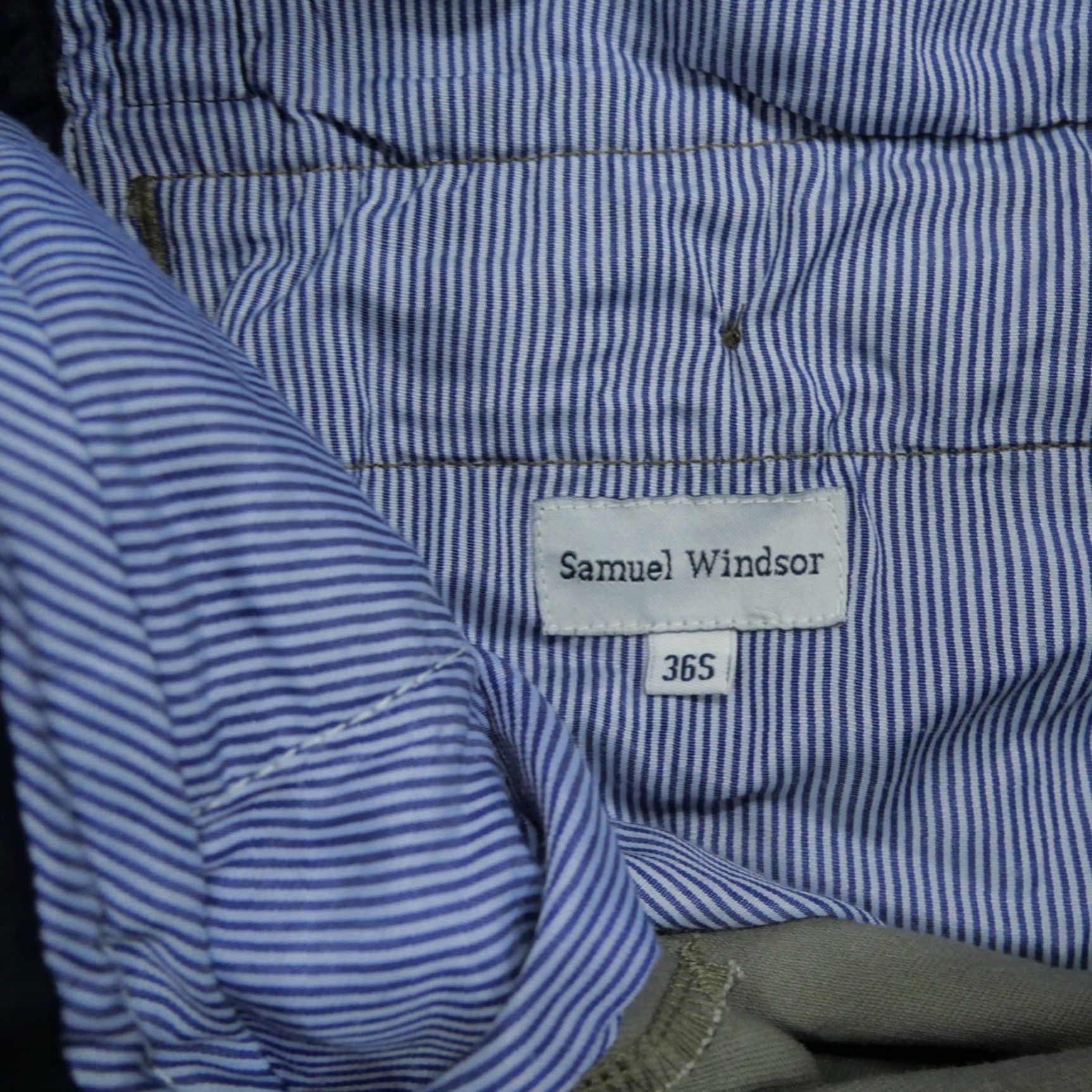 Brooks Brothers Samuel Windsor Pants Mens 36S 34x28 Pleated Chino Cotton Brown Green Size US 34 / EU 50 - 4 Thumbnail