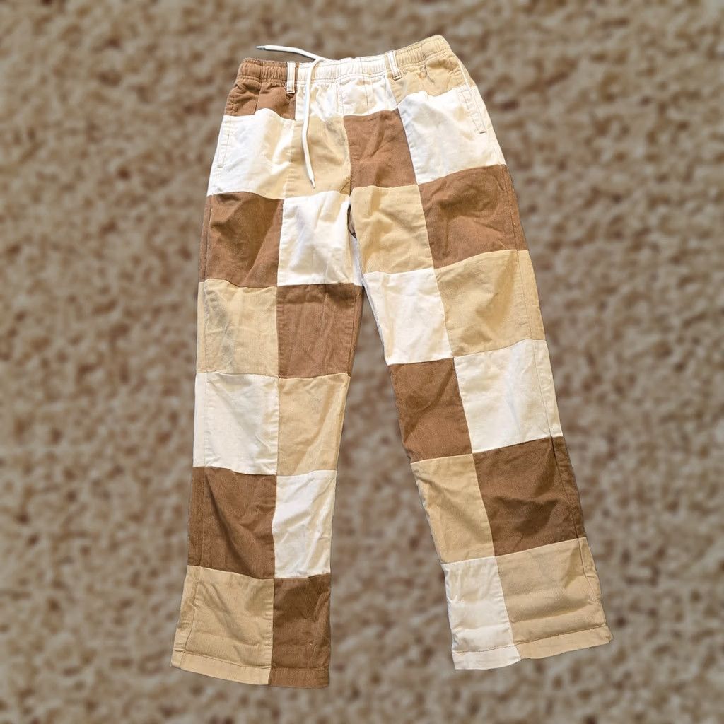 Urban Outfitters Urban Outfitters Pants Womens Medium Brown Patchwork Corduroy Straight Leg Size 32" / US 10 / IT 46 - 1 Thumbnail