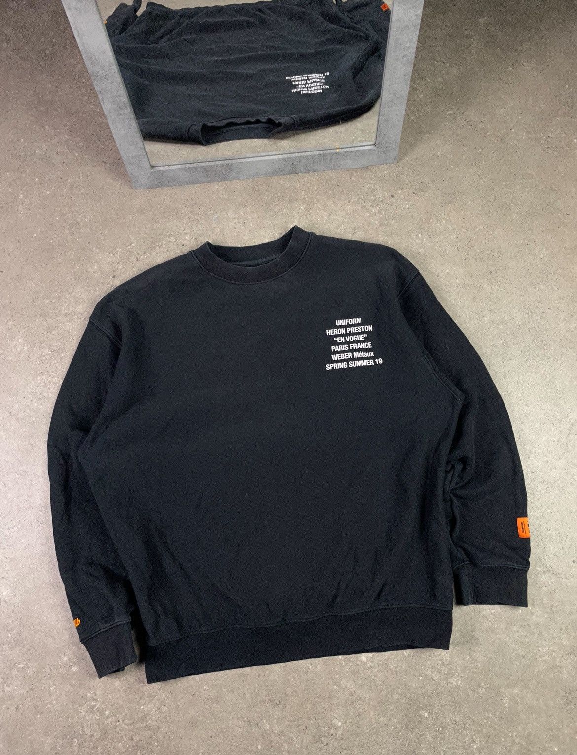 Heron Preston Heron Preston Metal Worker Sweatshirt Crewneck Size US S / EU 44-46 / 1 - 2 Thumbnail