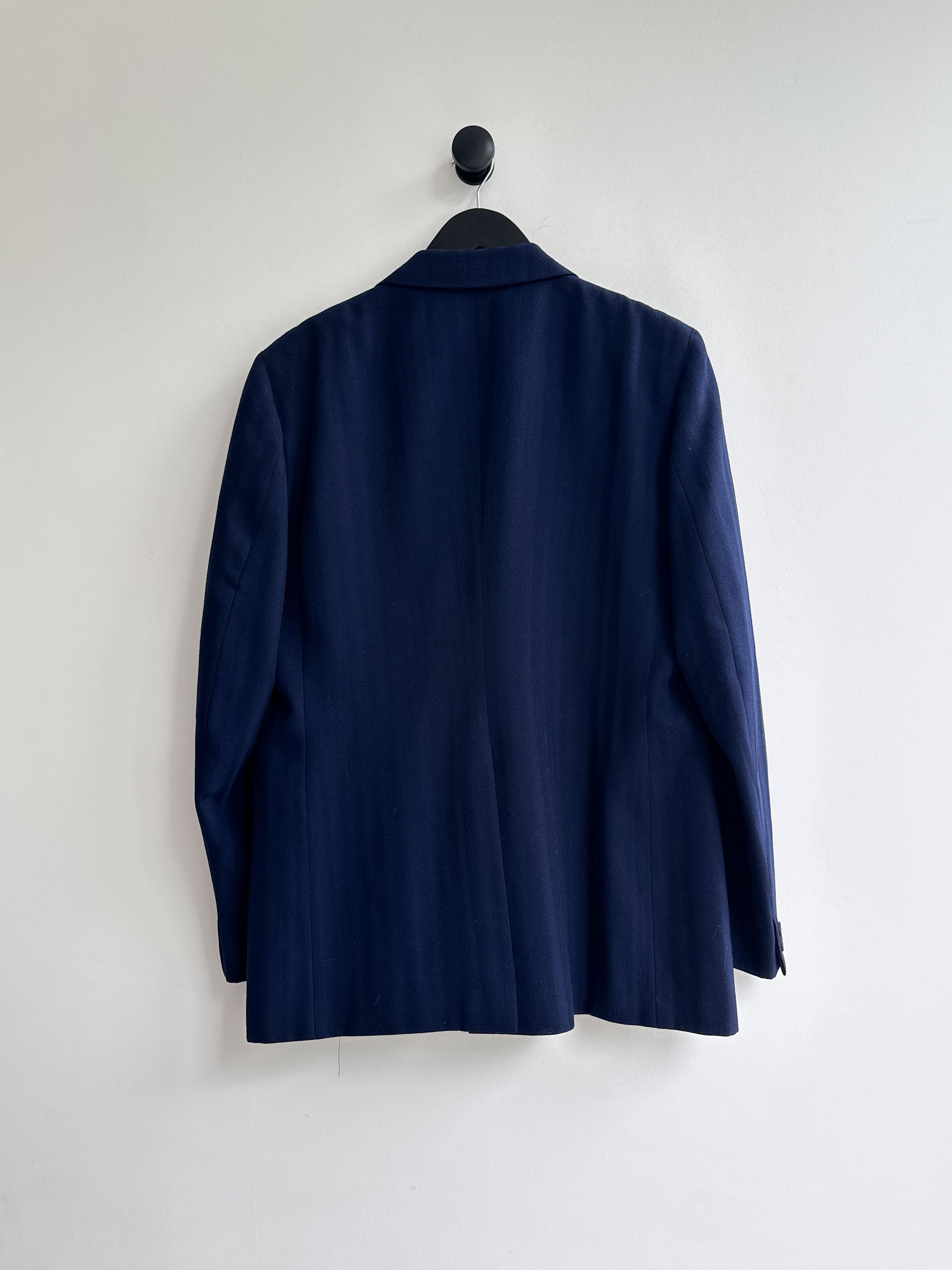 Burberry Vintage Burberry Blue Blazer Jacket Size 42R - 2 Thumbnail
