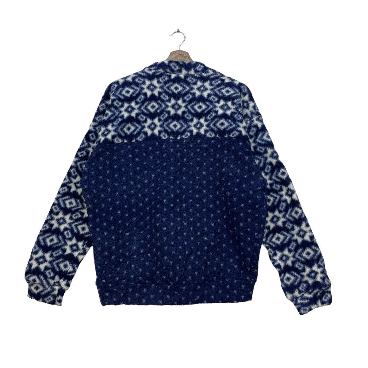 Native × Vintage 💥Vintage Monogram Made In Usa Fleece Jacket Native Style Size US M / EU 48-50 / 2 - 2 Thumbnail