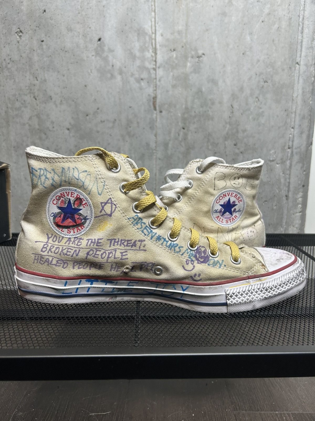 Paly Hollywood GRAIL PALY HOLLYWOOD HAND DRAWN CONVERSE Size US 11 / EU 44 - 3 Thumbnail