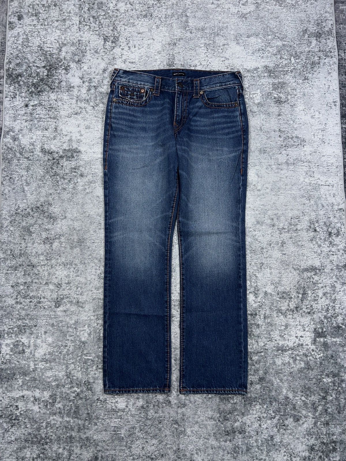 True Religion × Vintage True Religion Relaxed Straight Ricky Jeans 36x33 Size US 36 / EU 52 - 2 Thumbnail