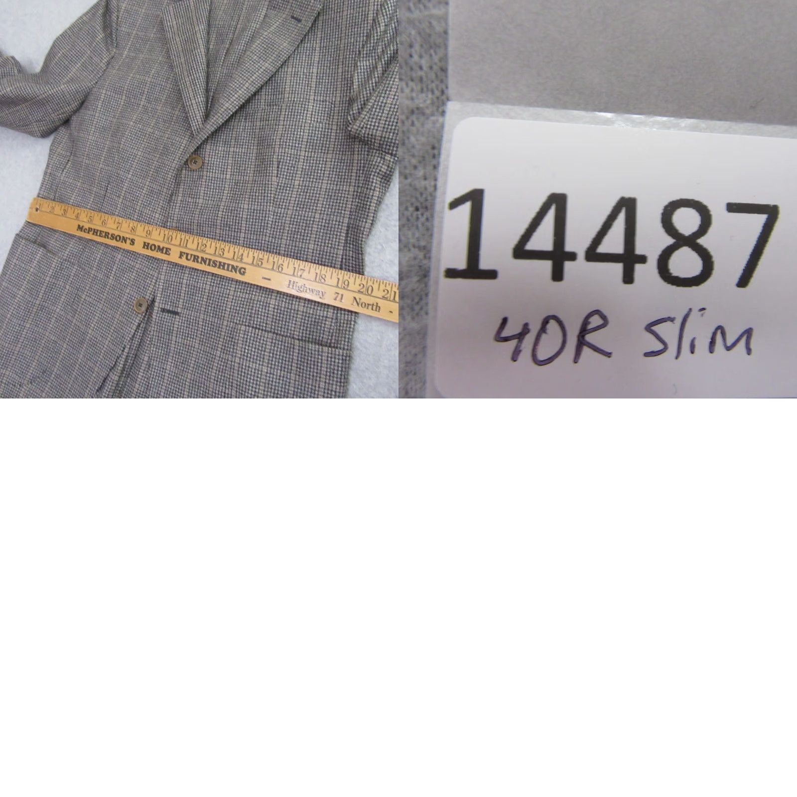 Vintage Maurizio Baldassari Mens Sport Coat Unstructured 40R Gray Slim Wool Check Notch Lapel 2-Button Double-Vented Regular Fit Jacket Coat Gift? Size US XXS / EU 40 - 9 Thumbnail