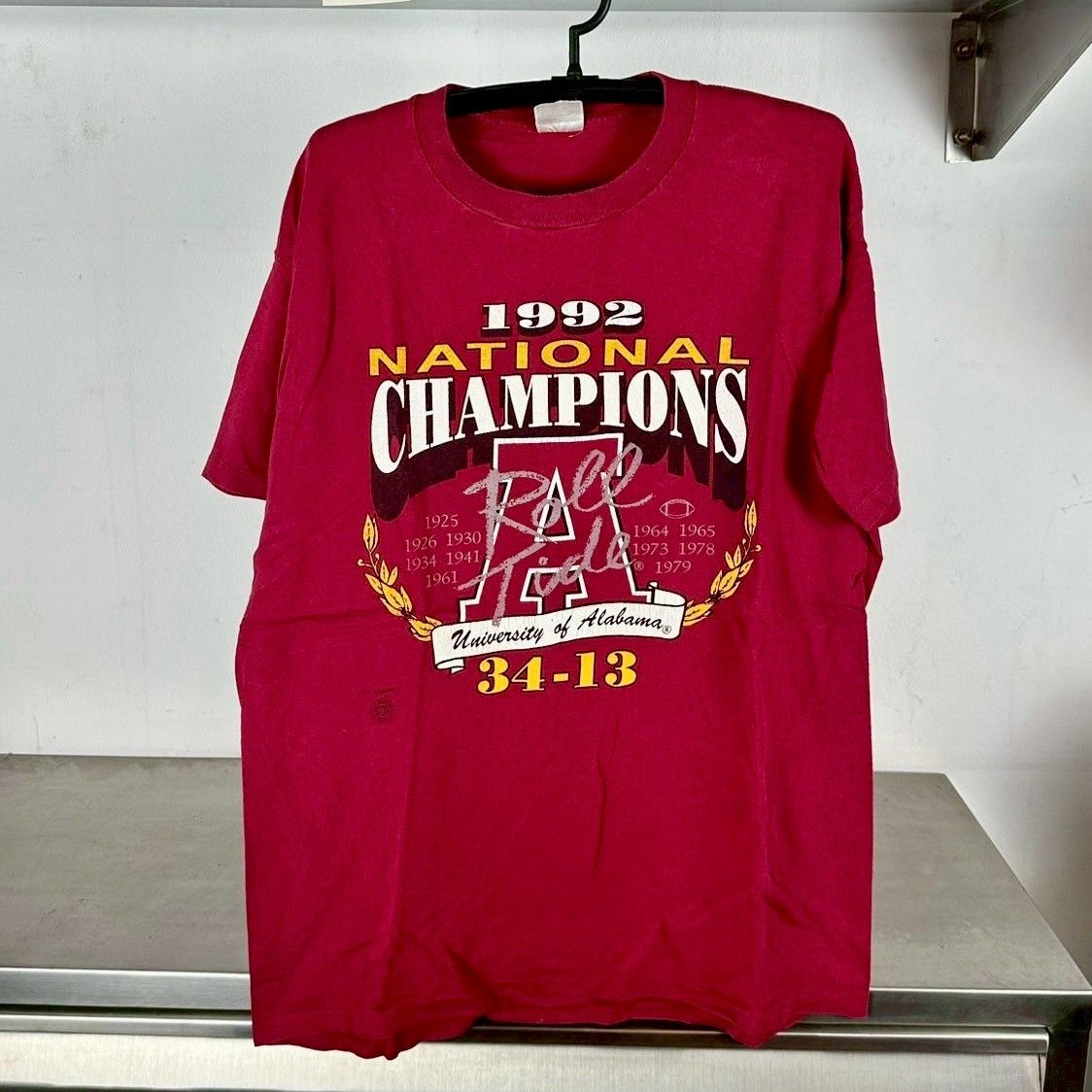 Vintage ​​​​​​1993 Arkansas Razorbacks NCAA National Champions ​Tee Size US XL / EU 56 / 4 - 1 Thumbnail