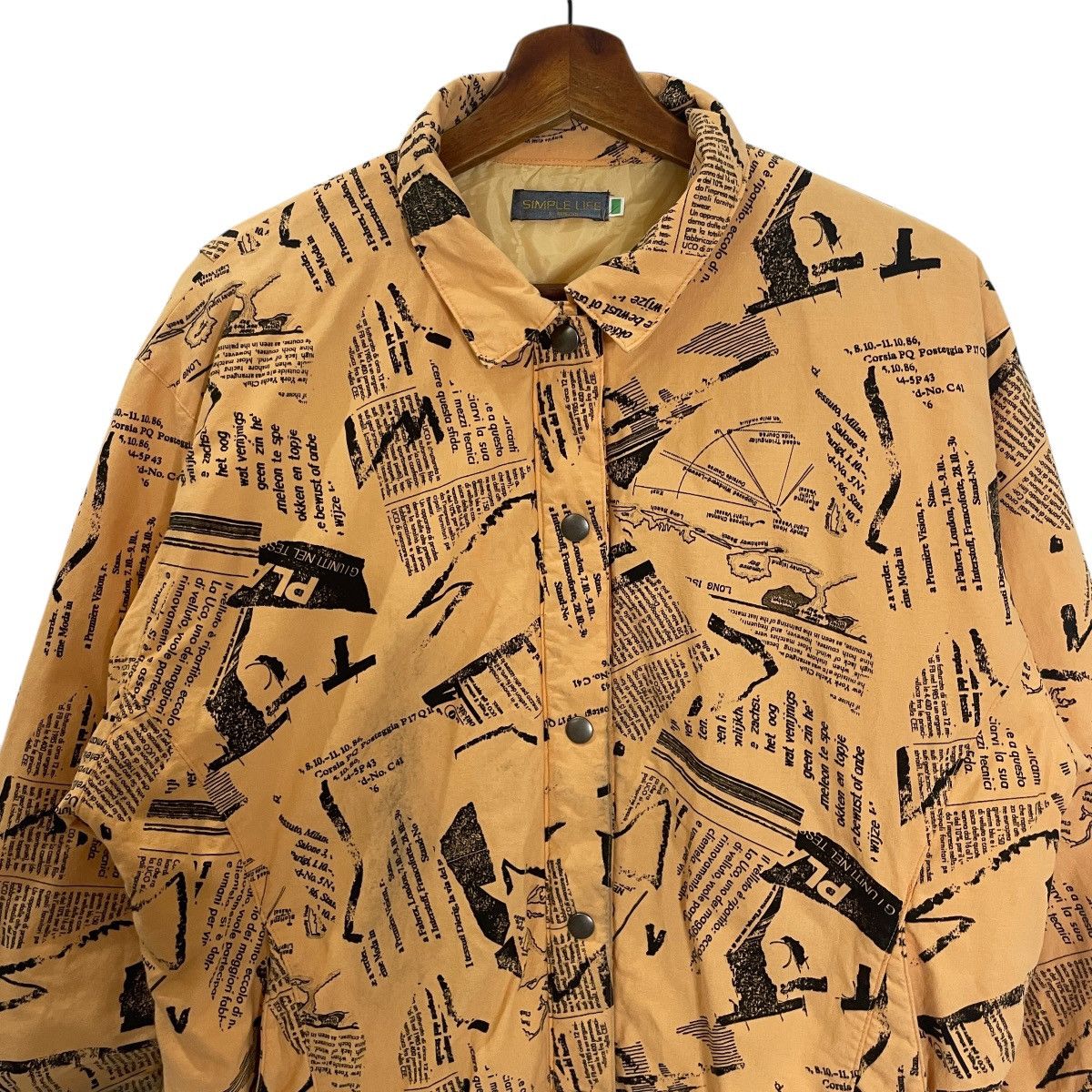 RENOWN Vintage Simple Life By Renown Newspaper Motive Jacket Size US M / EU 48-50 / 2 - 2 Thumbnail