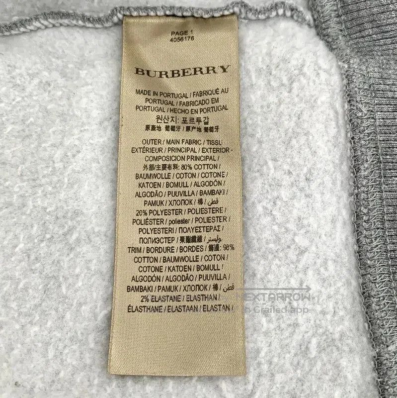 Burberry Burberry Gray Cotton Women's Sweatshirt. Size M / US 6-8 / IT 42-44 - 6 Thumbnail