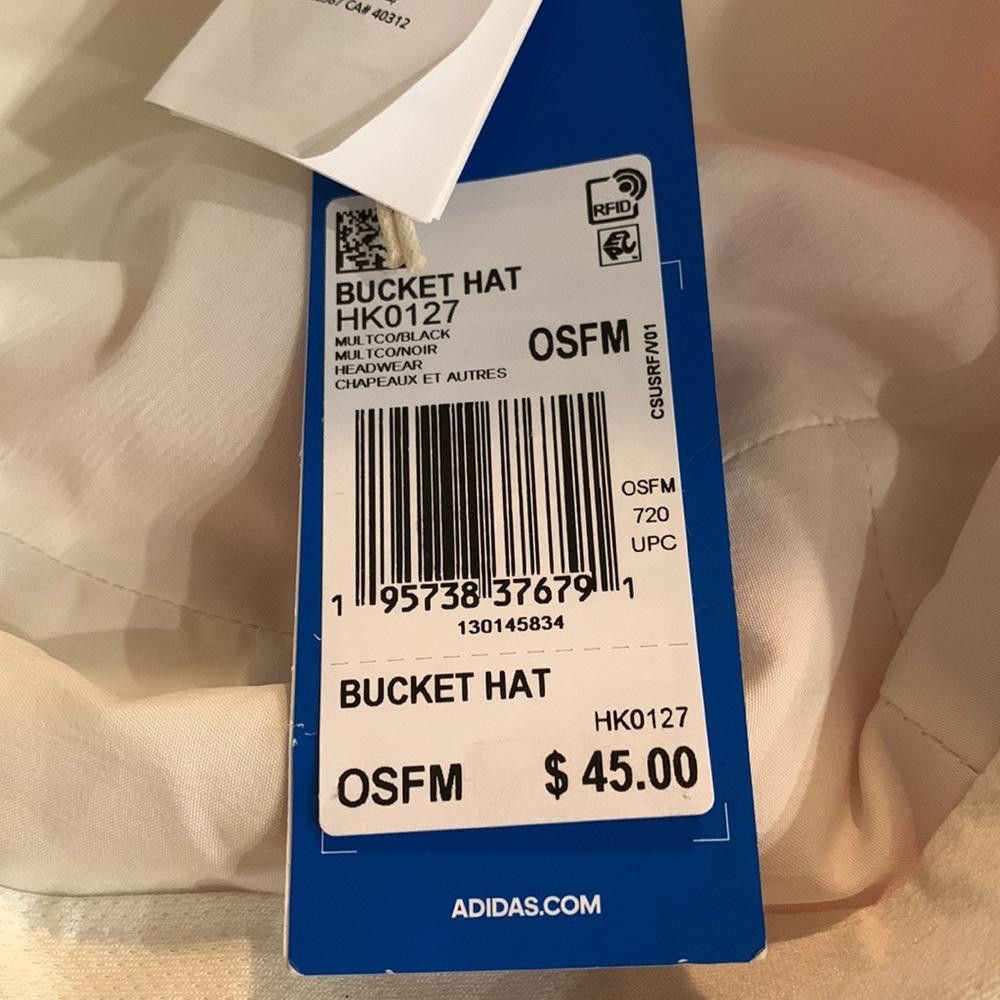 Adidas Adidas multi colour bucket hat O/S Size ONE SIZE - 5 Thumbnail