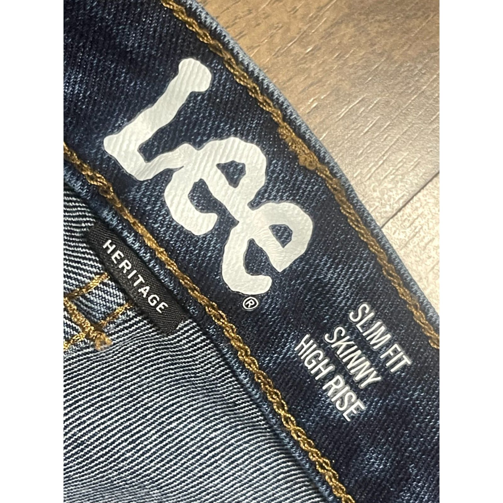 Lee Lee Jeans Women's 8M Blue Denim Heritage Slim Fit Skinny High Rise Women's Size 30" / US 8 / IT 44 - 6 Thumbnail