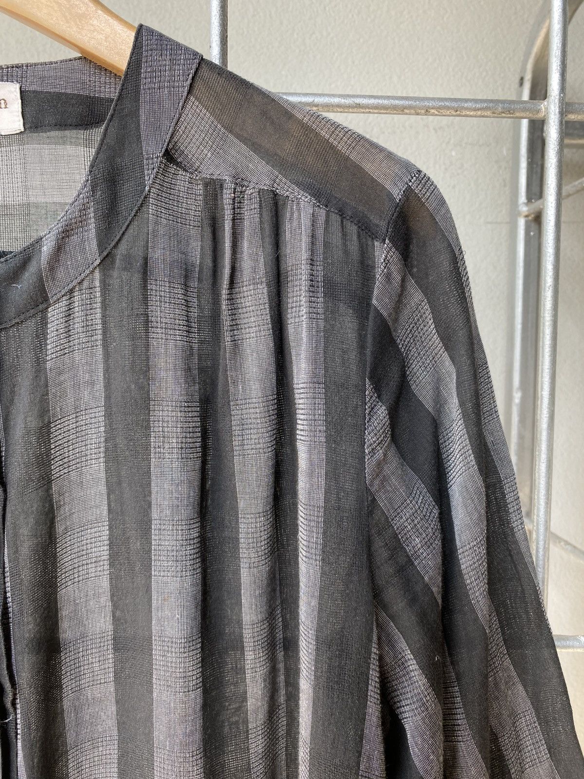 Pierre Balmain Pierre balmain Black Striped Sheer Blouse Size S / US 4 / IT 40 - 6 Thumbnail