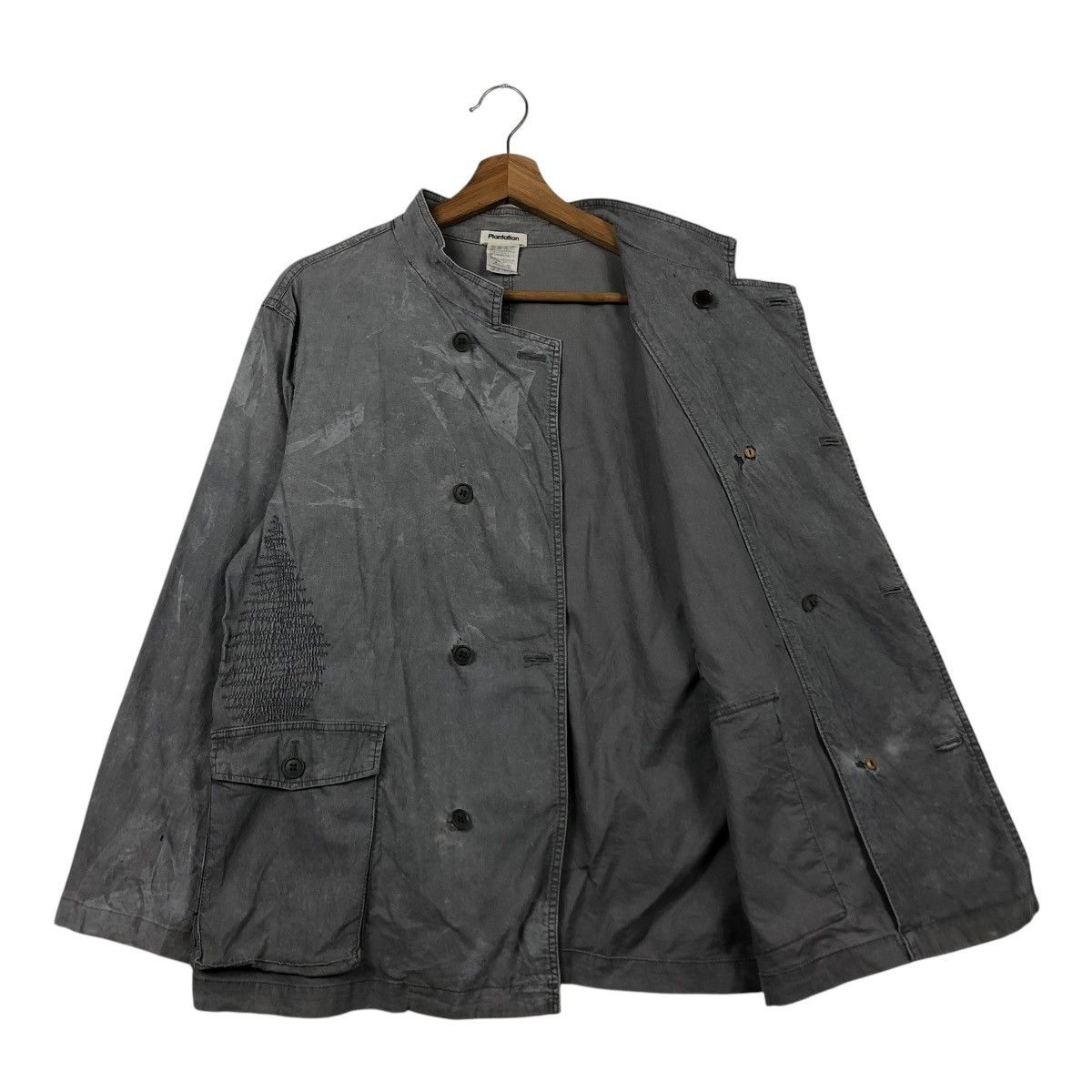 Issey Miyake 🔥VINTAGE DISTRESSED BUTTON JACKET PLANTATION ISSEY MIYAKE Size US M / EU 48-50 / 2 - 12 Thumbnail