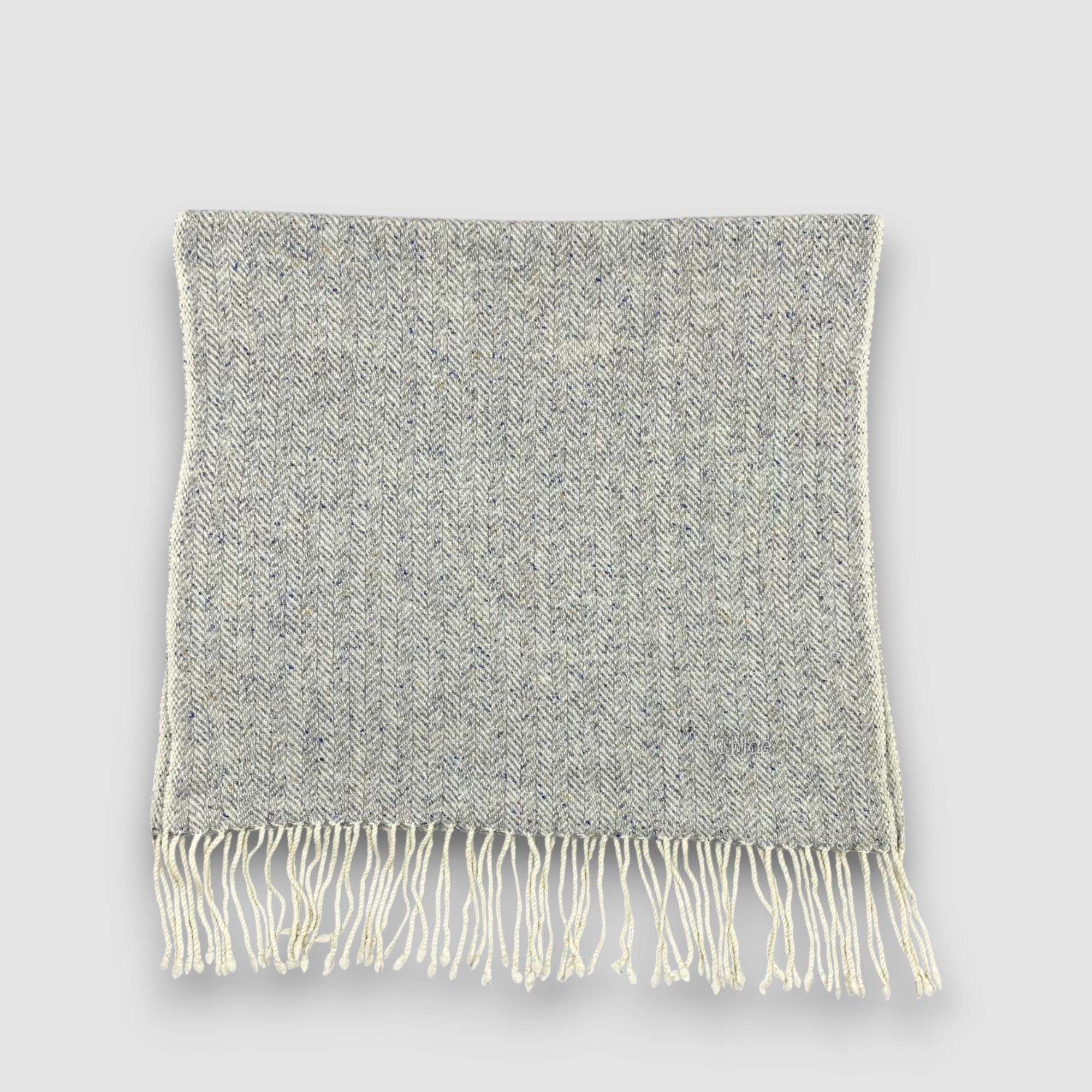 Chloe Vintage Chloe Scarf Muffler Wool Babushka Stole Scarves Size ONE SIZE - 3 Thumbnail