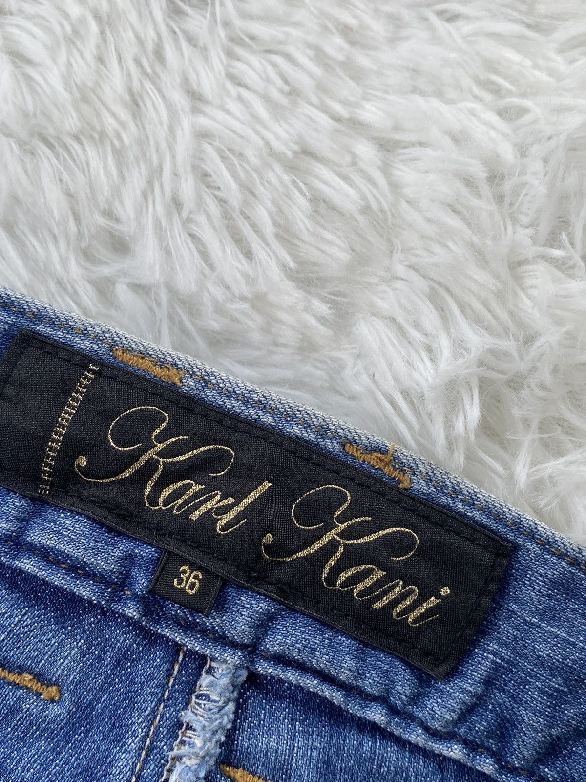 Karl Kani 🔥BINDING NOW🔥 Distressed Karl Kani denim streetwear Size US 36 / EU 52 - 15 Thumbnail