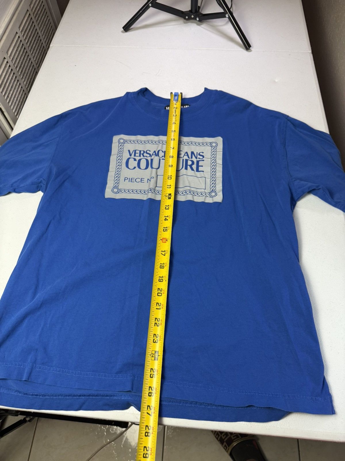 Versace VERSACE JEANS COUTURE Box Logo Graphic Tee Sz M Size US M / EU 48-50 / 2 - 8 Thumbnail