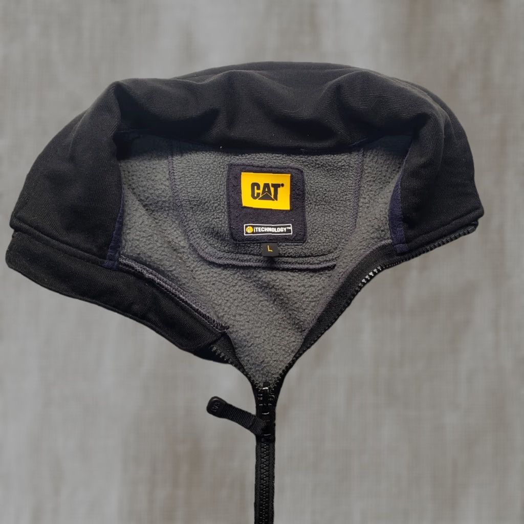 Vintage CAT Catupillar ITechnology Gray Fleece Jacket Coat Full Zip Adult Men's L Large Size US L / EU 52-54 / 3 - 1 Thumbnail
