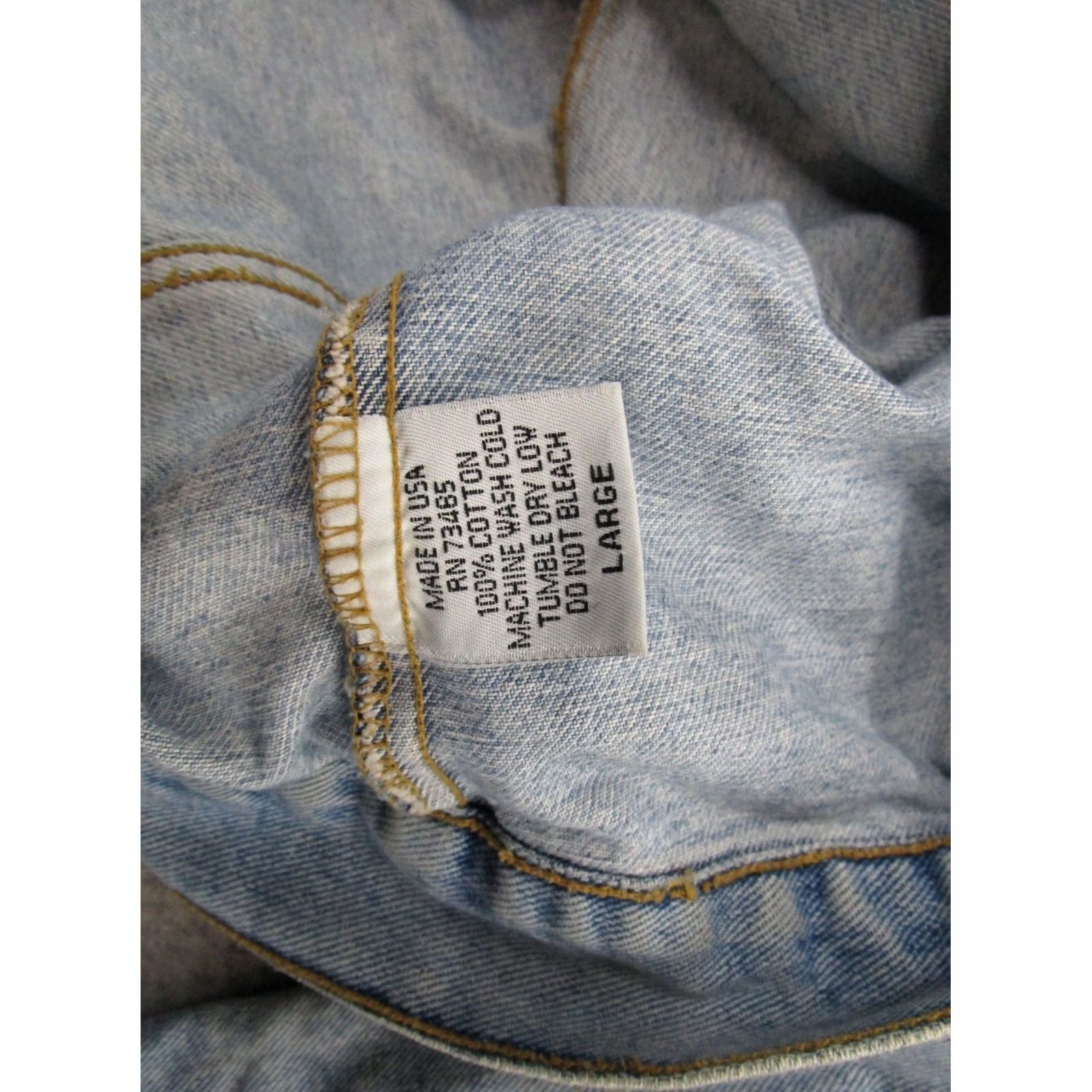 Denime Nada Nuff Denim Jacket Button Up Blue Contempo Casuals Women's SZ L Trucker Read Vintage Jacket Womens Blue Denimu Denim Size L / US 10 / IT 46 - 4 Thumbnail