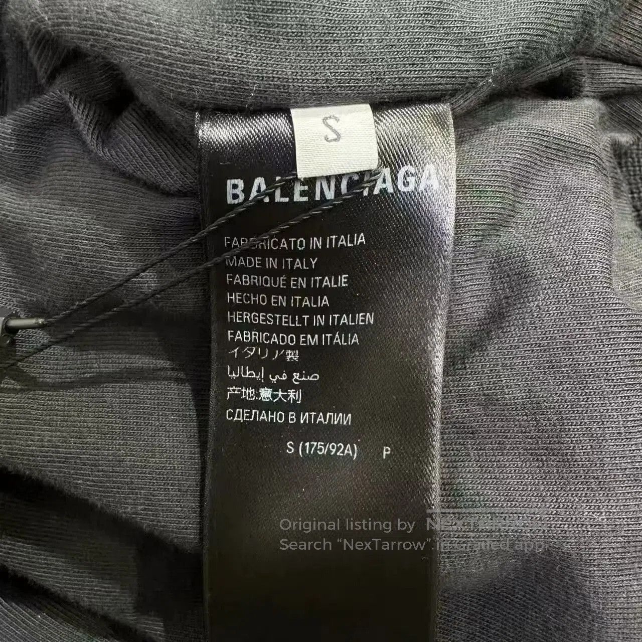 Balenciaga Balenciaga er Jacket in Black Wash. Size US S / EU 44-46 / 1 - 6 Thumbnail