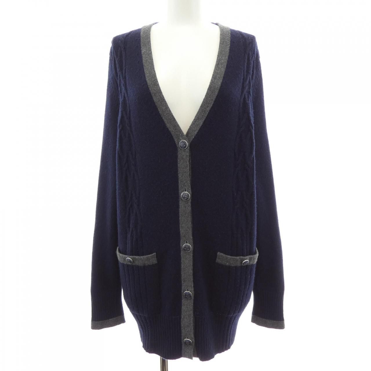 Chanel Chanel Chanel Cashmere Long Cardigan Textile Tops P59317K07741 DUTY FREE for USA Size ONE SIZE - 1 Thumbnail