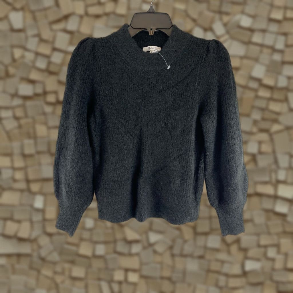 Madewell Madewell Sweater Women's XS Black Metallic Sparkle Pullover Mock Neck NWT Size XS / US 0-2 / IT 36-38 - 1 Thumbnail