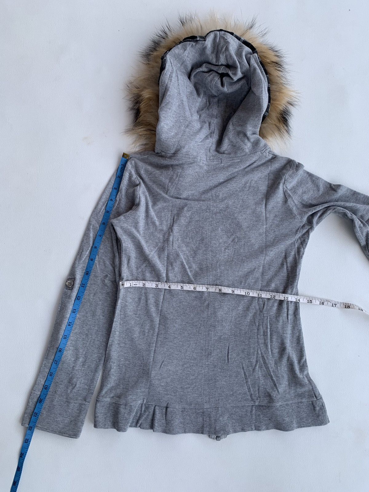 Other Crazy Persons Girl White Love Poem Zip Fur Hood Size S / US 4 / IT 40 - 13 Thumbnail