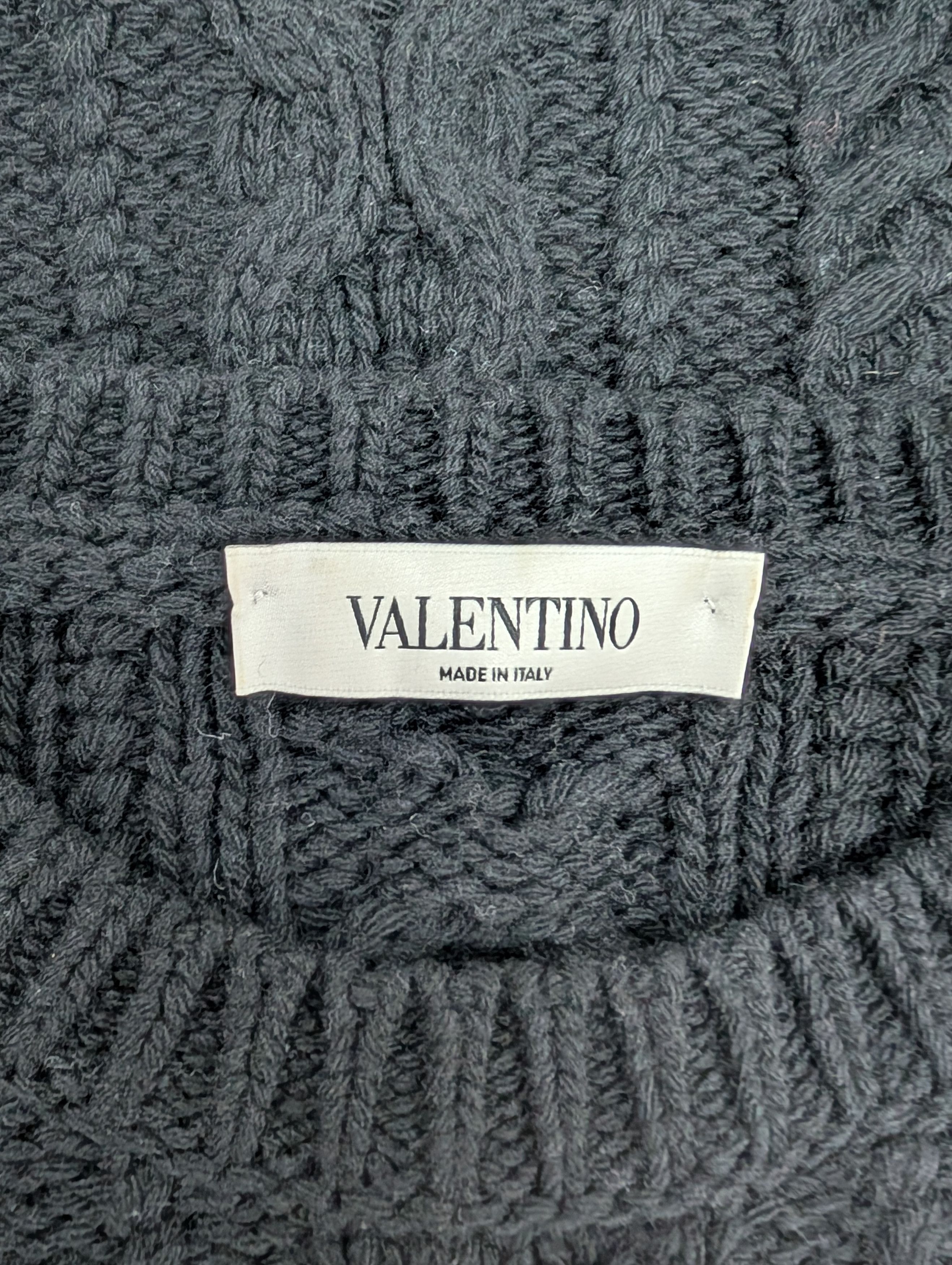 Valentino Valentino Black And White Wool And Cashmere Pullover Size M / US 6-8 / IT 42-44 - 4 Thumbnail