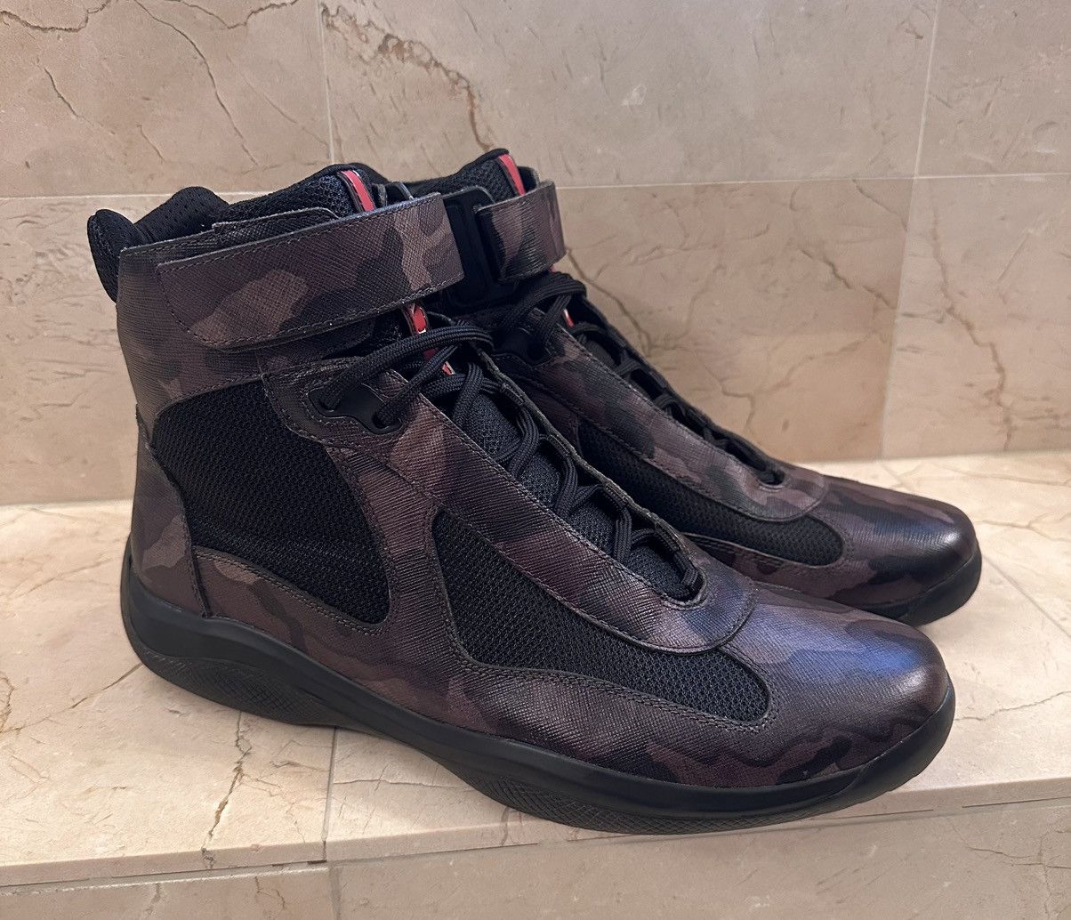 Prada Rare Prada America's Cup Saffiano Camo 10.5 UK (US11.5-12) Size US 11.5 / EU 44-45 - 1 Thumbnail