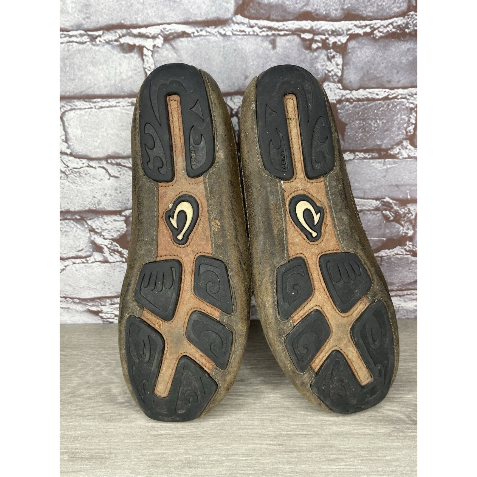 Olukai Olukai Akepa Moc Brown Leather Boat Slip On Moccasin Loafer Size US 9 / EU 42 - 6 Thumbnail