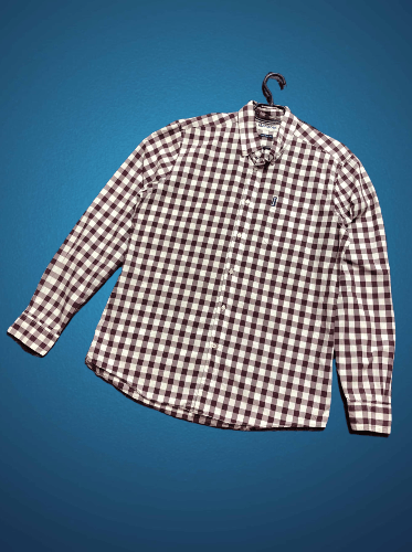 Barbour Vintage Barbour Tailored Fit Checkered Button Up Shirt Size US M / EU 48-50 / 2 - 1 Thumbnail