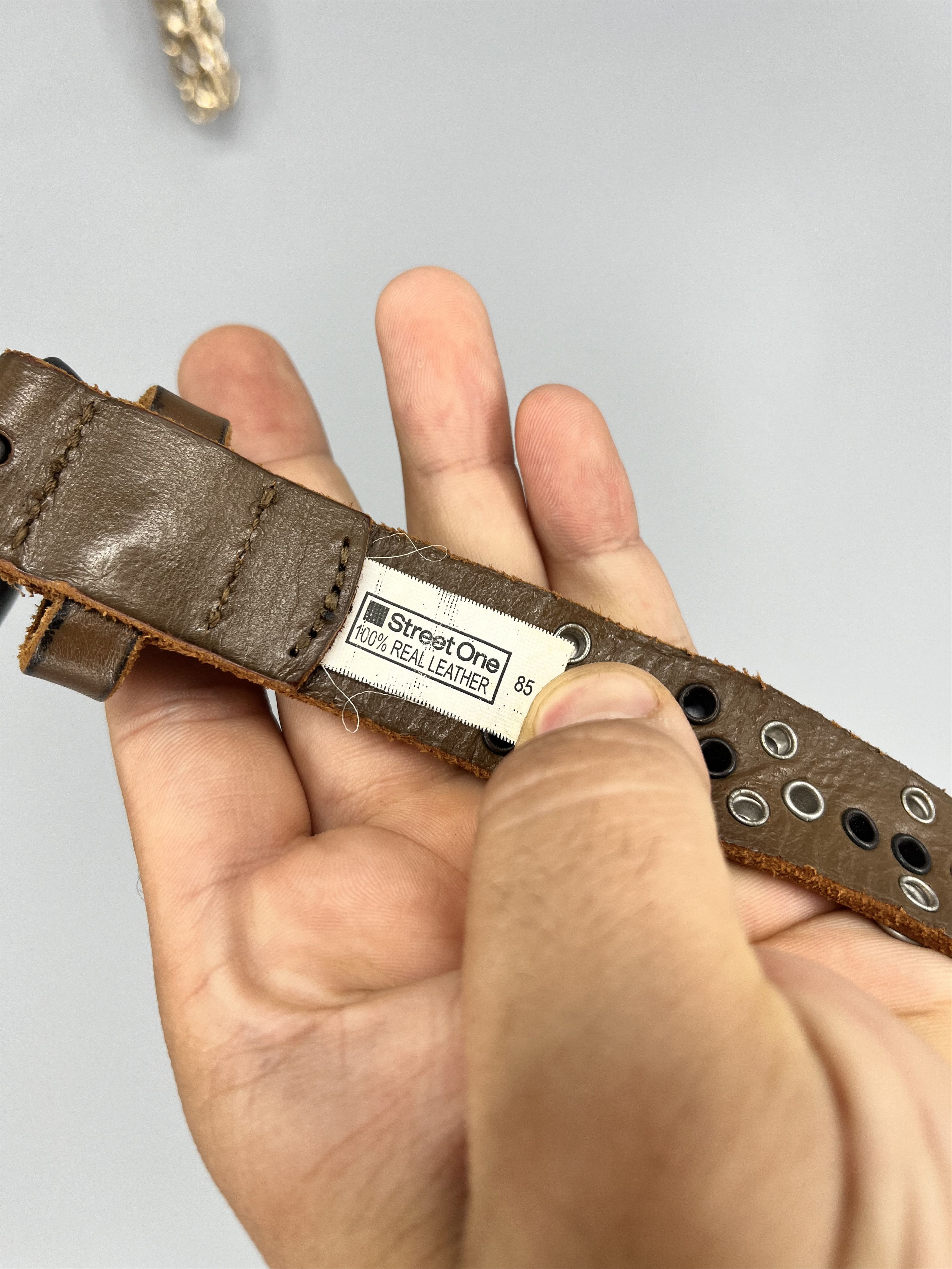 Japanese Brand Vintage 90s Punk Belt Leather Band Rock Y2K 90s Y2K Size ONE SIZE - 6 Thumbnail