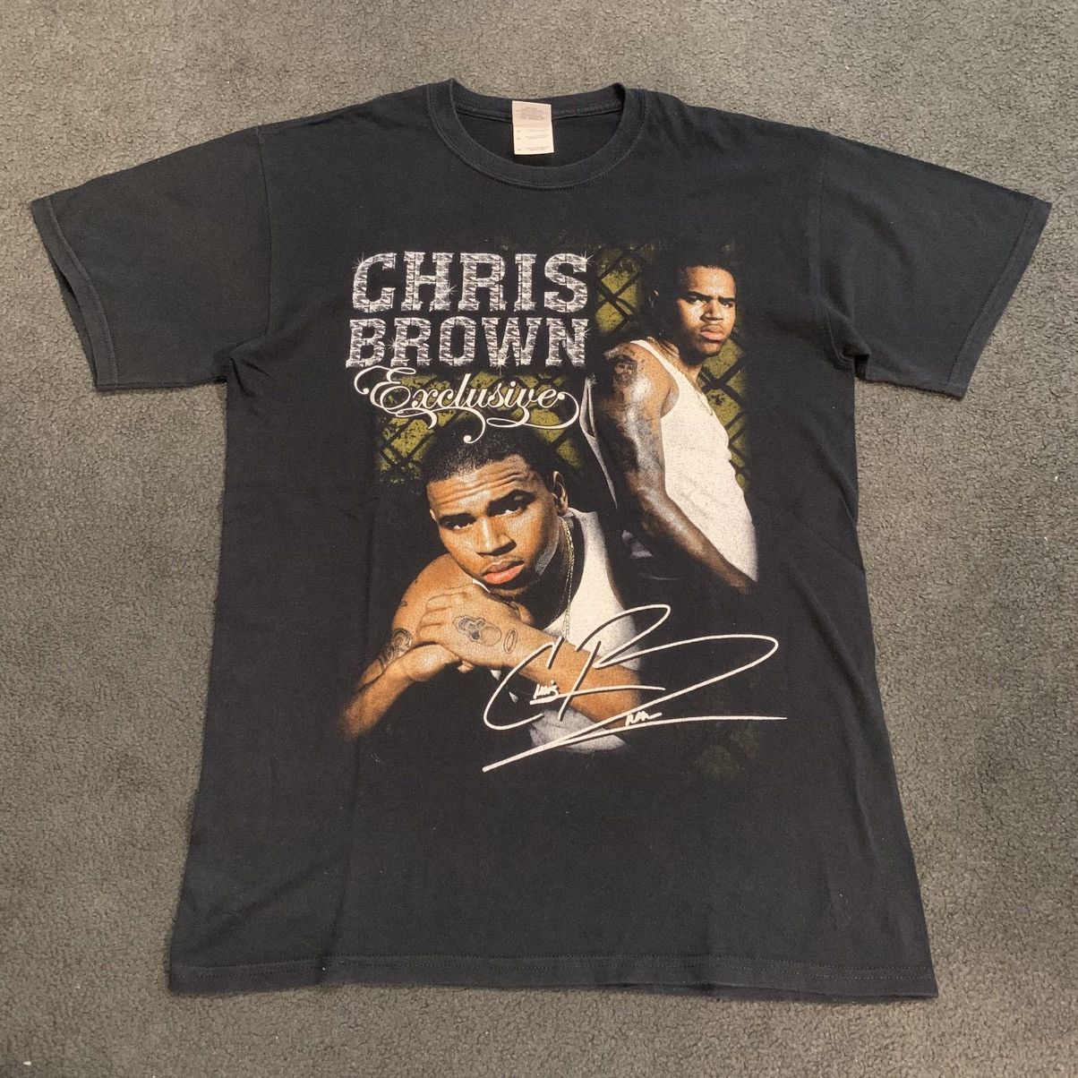 Rap Tees VINTAGE Y2K CHRIS BROWN 2007 EXCLUSIVE TOUR MERCH TEE Size US M / EU 48-50 / 2 - 1 Thumbnail