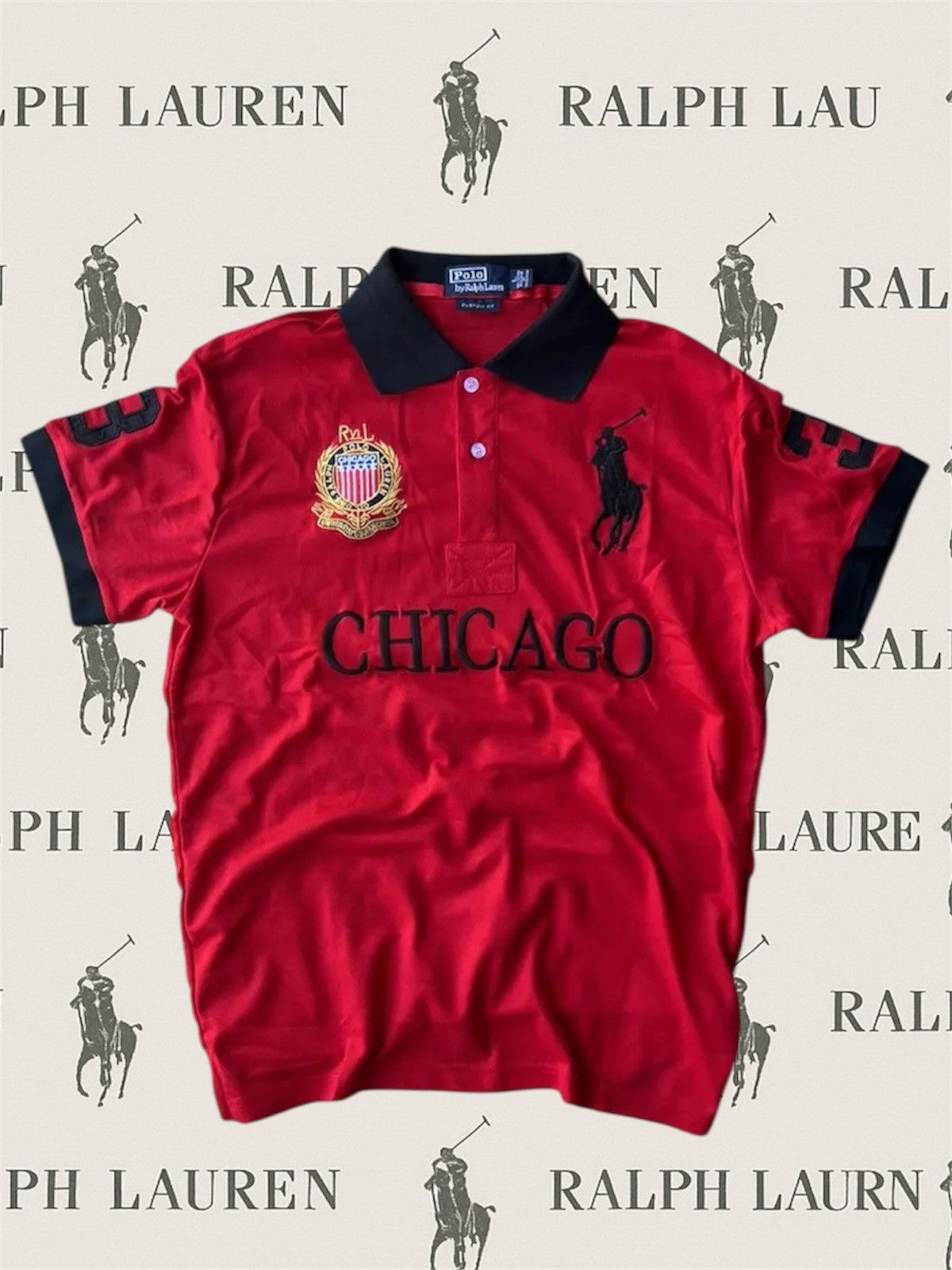 Polo Ralph Lauren Chicago Polo Ralph Lauren Big central logo number 3 ...