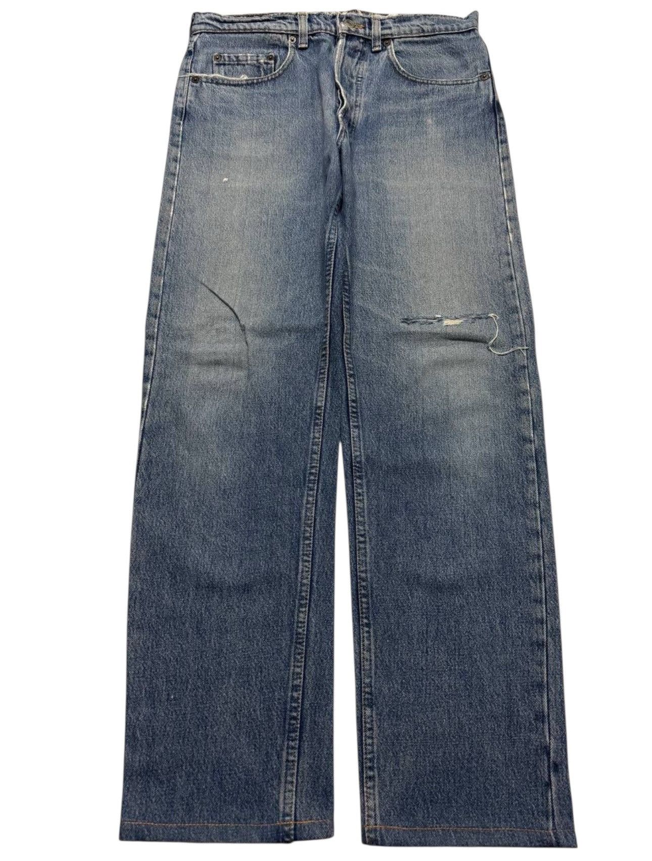 💥Grunge💥Vintage 90's 501 Faded Distressed Ripped Blue Jeans