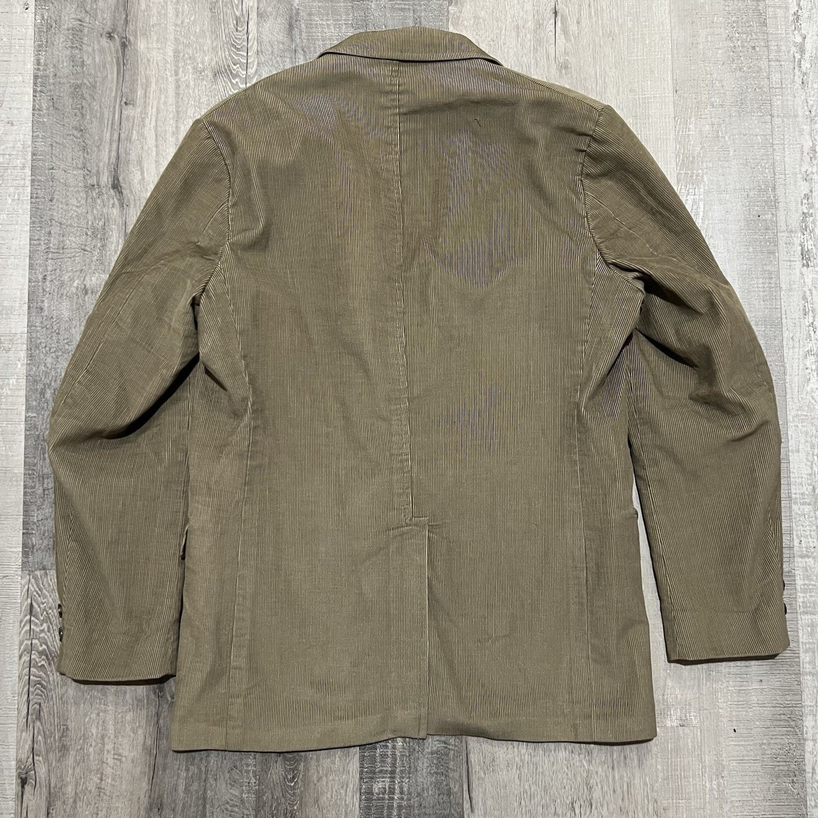 Vintage VTG 60s 70s BRENT Tan Corduroy 3 Button Corduroy Casual Coat Size US M / EU 48-50 / 2 - 2 Thumbnail
